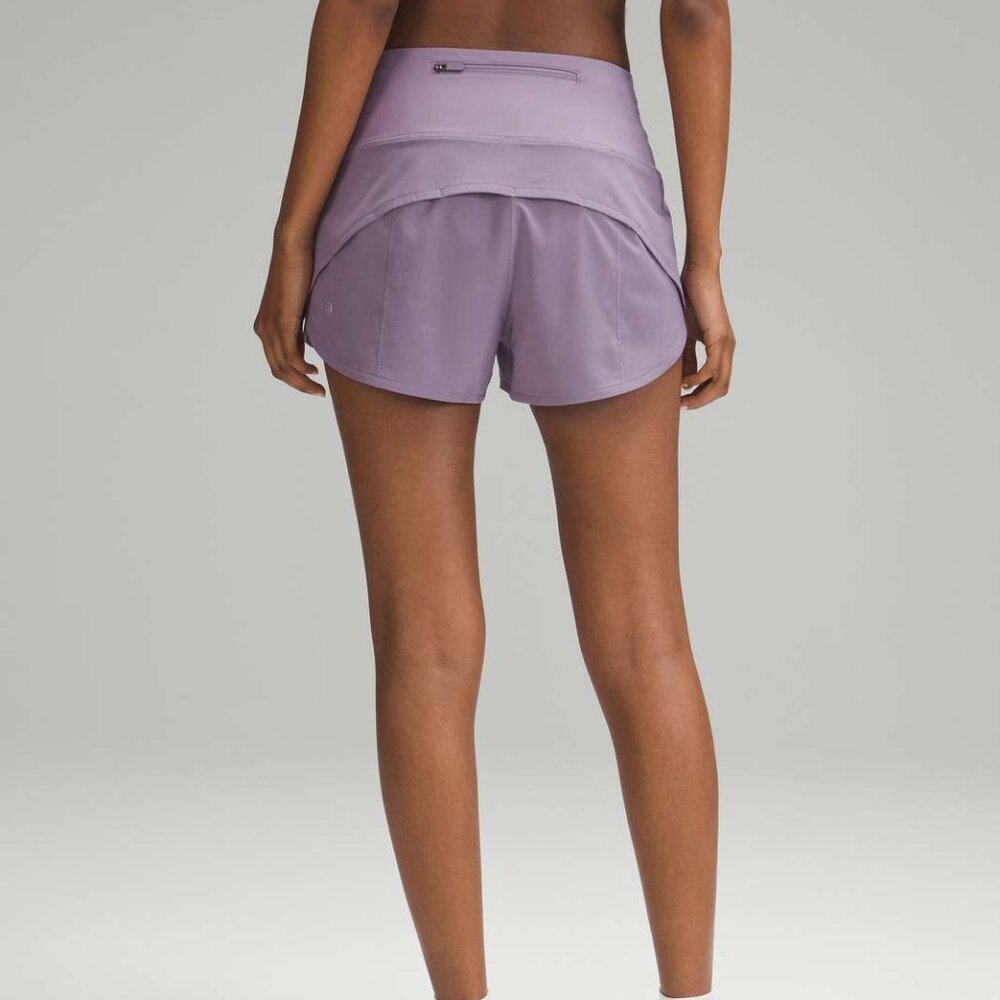 Lululemon Speed Up High-Rise Lined Short 2.5" Purple Ash - Picture 2 of 7
